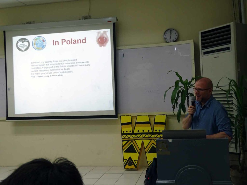 Training doctors in the no-scalpel vasectomy technique